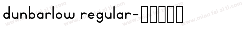 dunbarlow regular字体转换